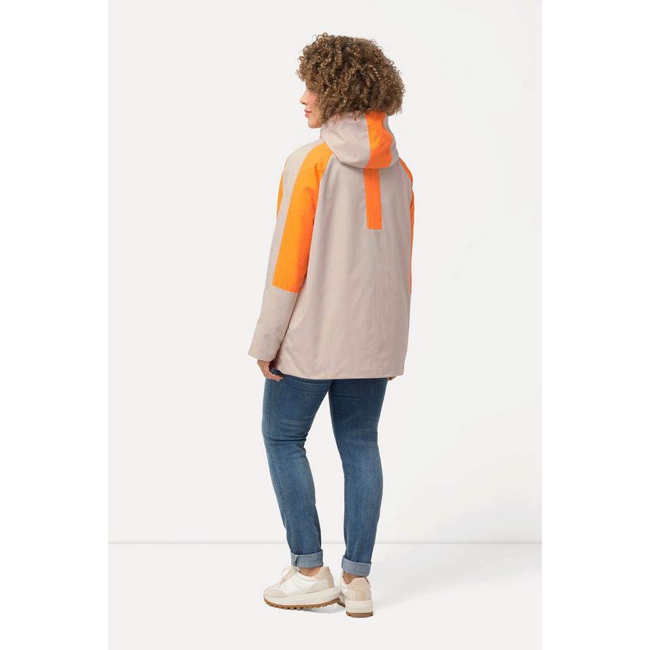 Ulla Popken HYPRAR Giacca con Cappuccio Idrorepellente  