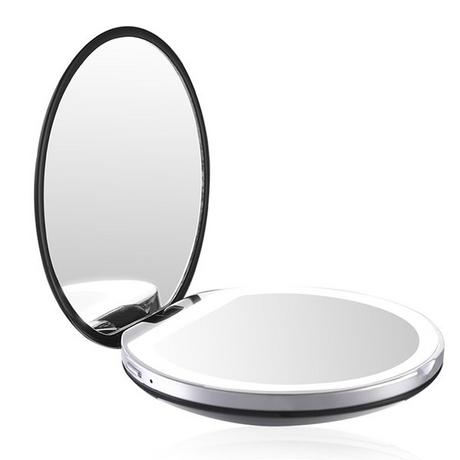 AILORIA MAQUILLAGE Specchio tascabile con illuminazione LED regolabile (USB)  
