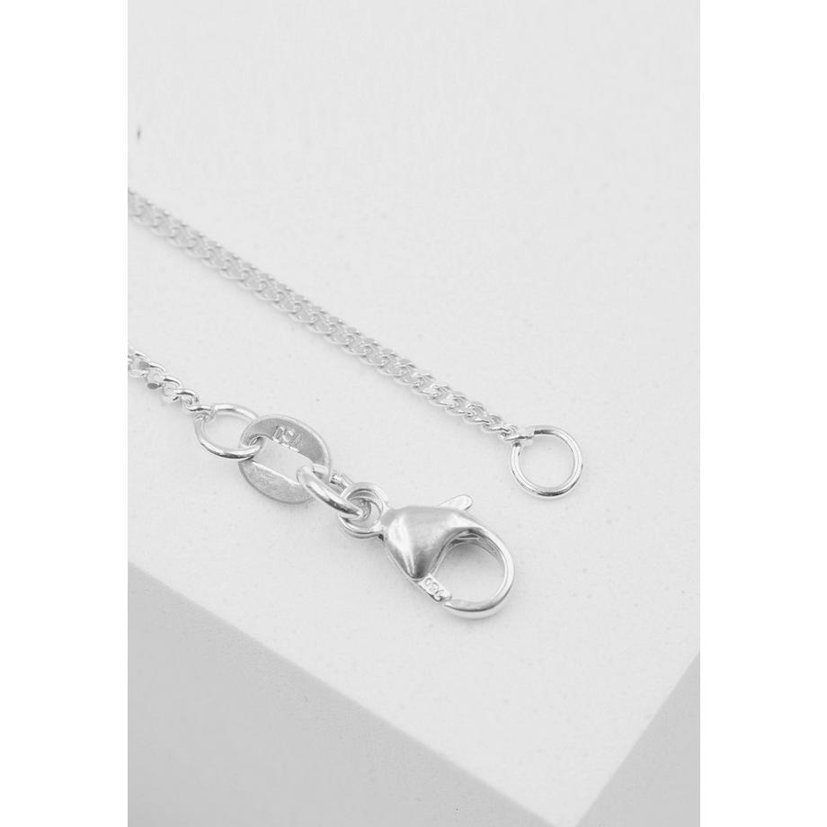 MUAU Schmuck  Collier Panzer Weissgold 375, 1.4mm, 55cm 