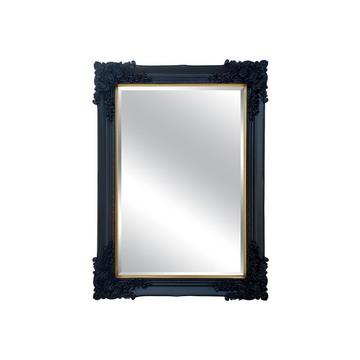 Specchio smussato con modanature Legno di Eucalipto HNero ATALAYA