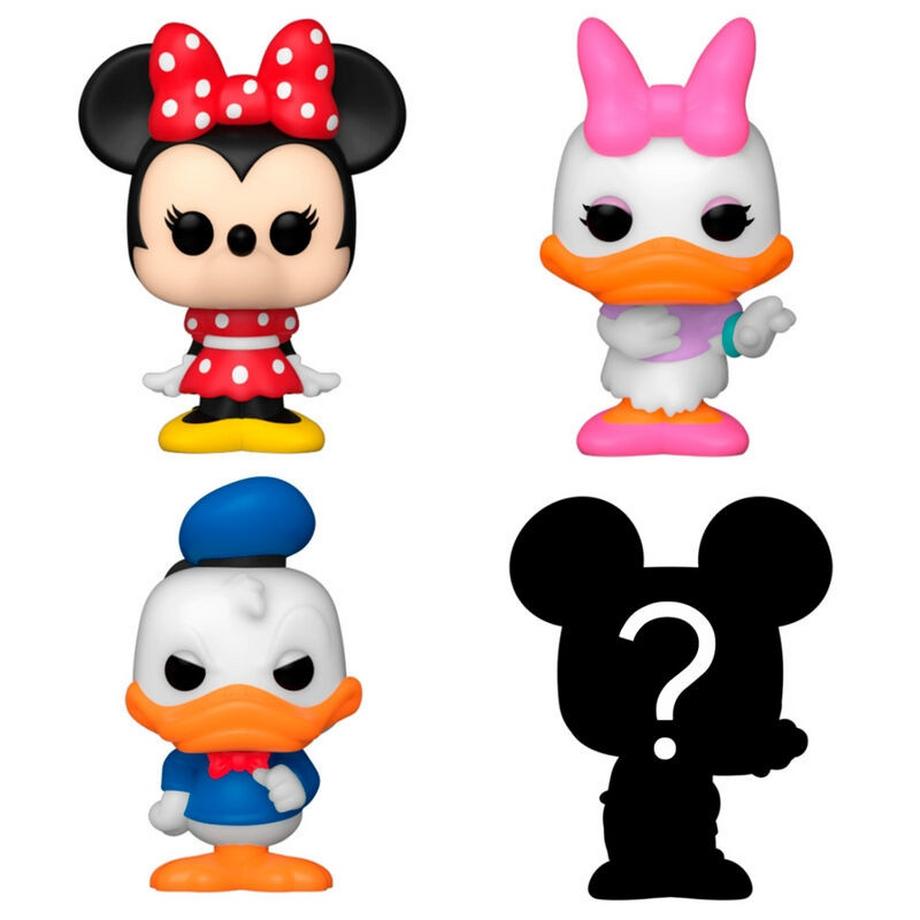 Funko  Bitty Pop! Minnie Mouse, Daisy Duck, Donald Duck und Mystery (4Teile) 