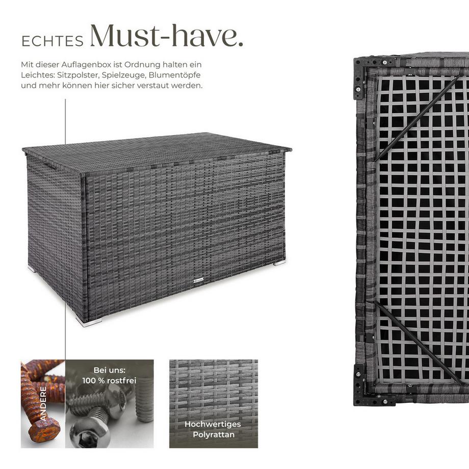 Tectake Auflagenbox mit Aluminiumgestell Oslo  