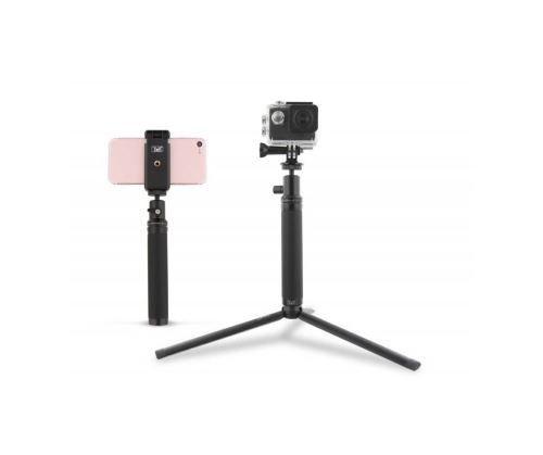 T'nB  T'NB Reisepaket Selfie-Stick + Stativ + Adapter für Sportkamera + Unterstützung für Smartphone 