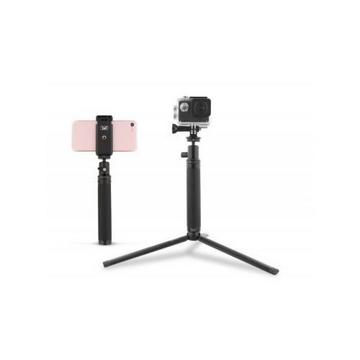 T'NB Reisepaket Selfie-Stick + Stativ + Adapter für Sportkamera + Unterstützung für Smartphone