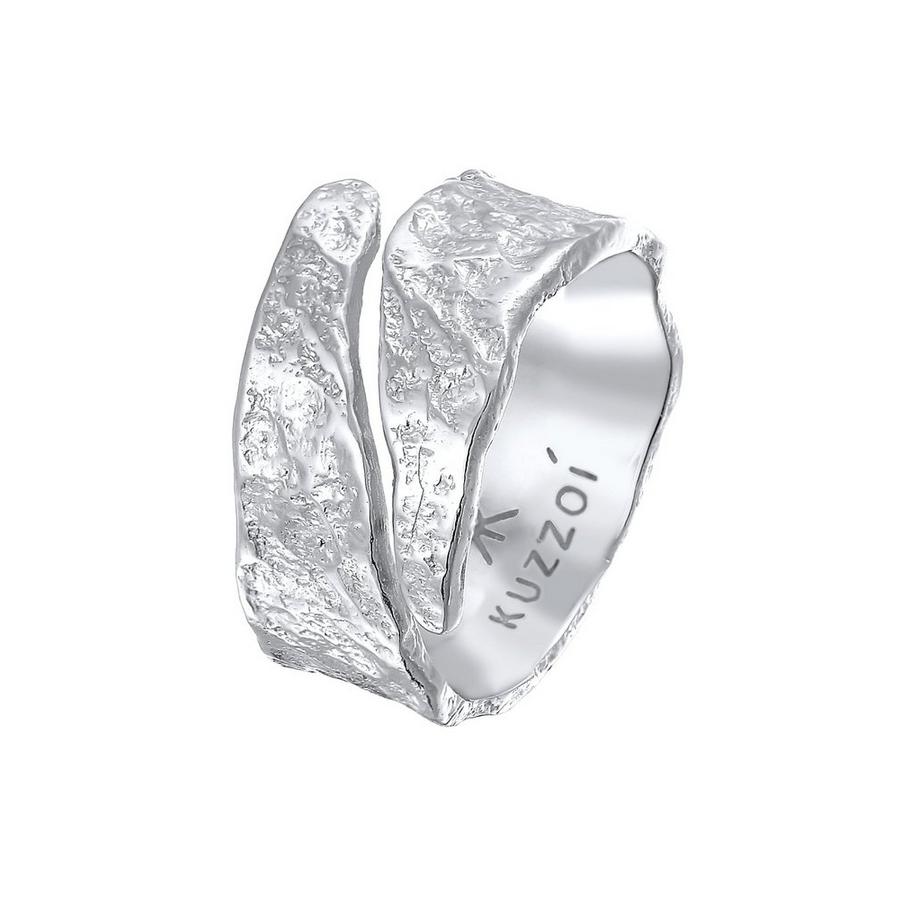 Bague Bandring Struktur Used Look 925 Silber