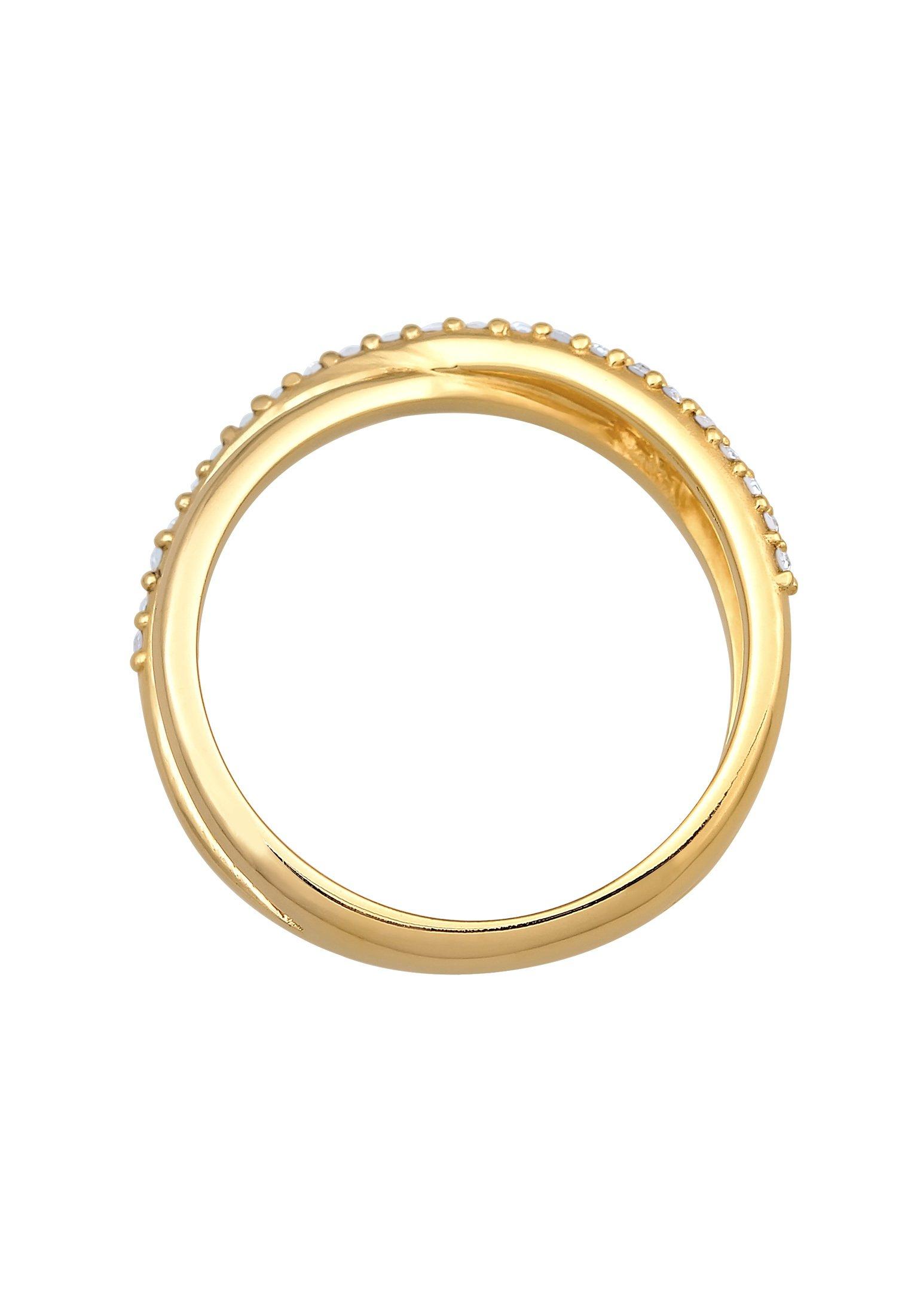 Elli  Ring Wickelring X Kristalle Glamour 