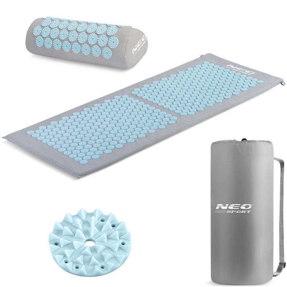 Tapis d'acupression avec pointes Neo-Sport NS-901 Gris/Bleu