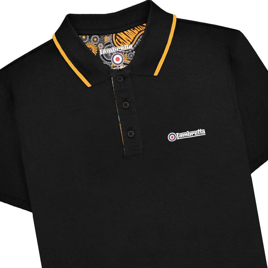 Lambretta Polo avec doublure à motif Paisley  