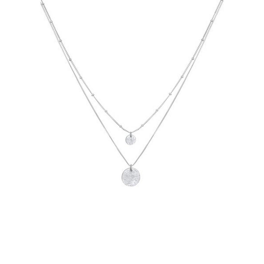 Elli  Halskette Basic Layer Kugelkette Plättchen 