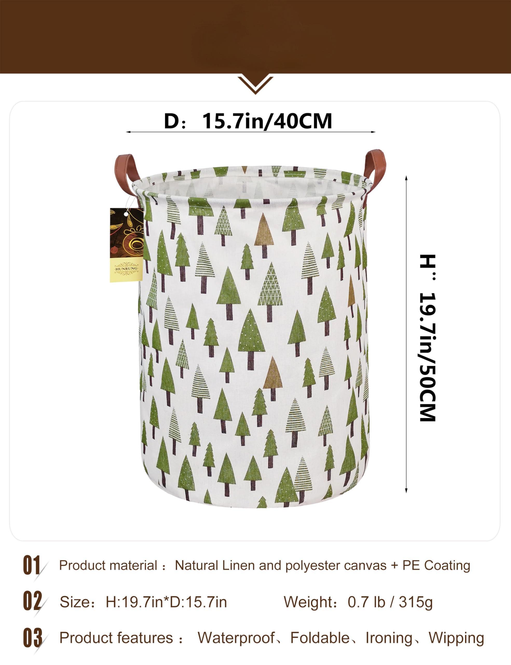 Alopini Panier à linge, grand panier de rangement léger en tissu de toile, organisateur de jouets, vêtements sales, pliable et imperméable à l'eau  