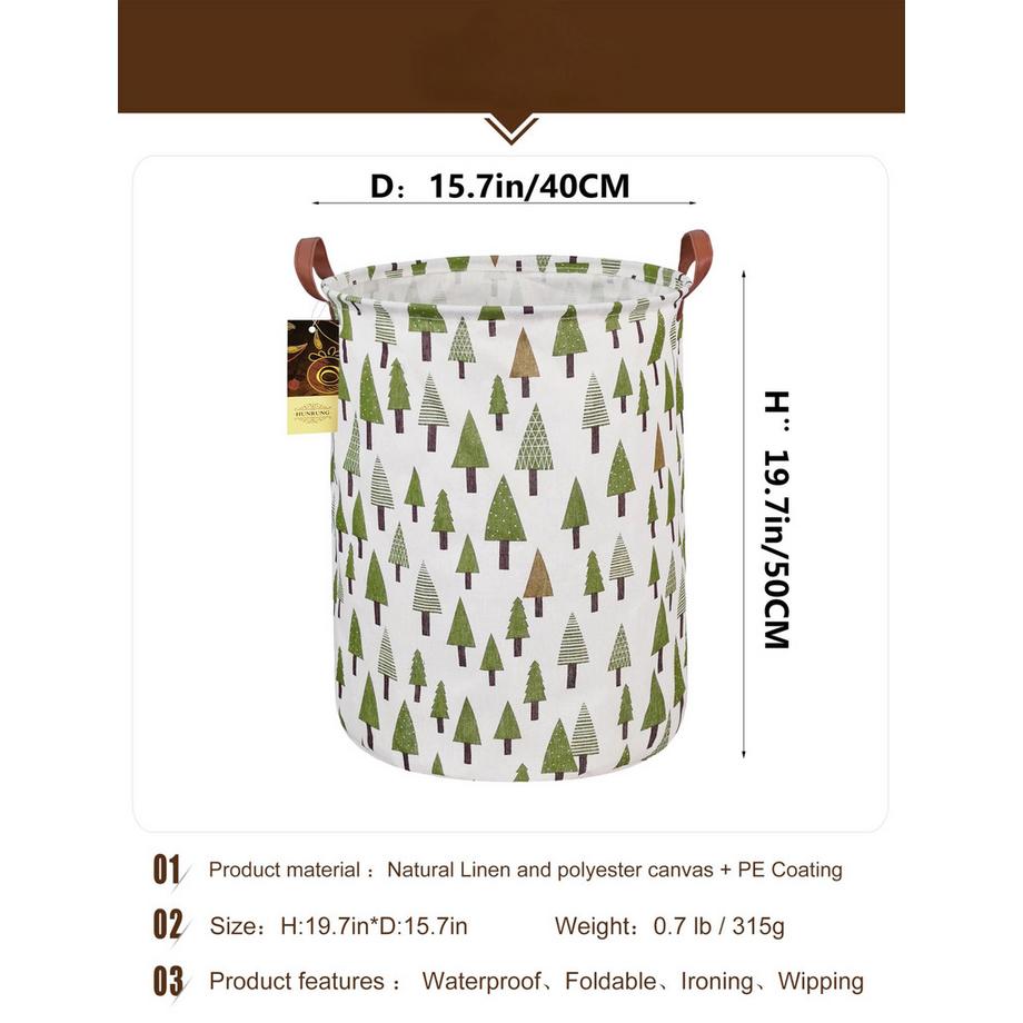 Alopini Wäschekorb, große Leinwand Stoff leichte Lagerung Korb Spielzeug Organisator schmutzige Kleidung zusammenklappbar wasserdicht  