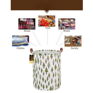 Alopini Panier à linge, grand panier de rangement léger en tissu de toile, organisateur de jouets, vêtements sales, pliable et imperméable à l'eau  