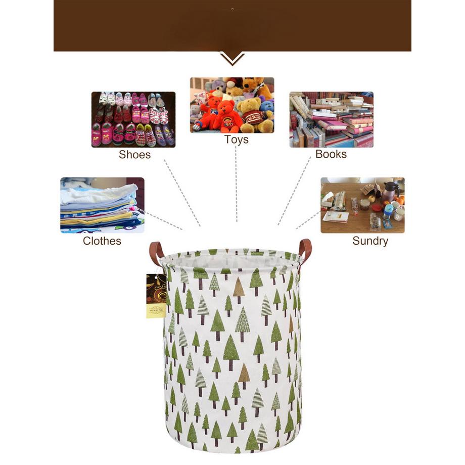 Alopini Wäschekorb, große Leinwand Stoff leichte Lagerung Korb Spielzeug Organisator schmutzige Kleidung zusammenklappbar wasserdicht  