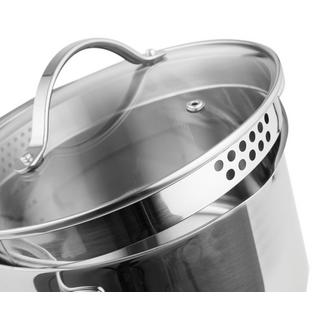 SCHOU Topf-Set 6tlg - Edelstahl + Glasdeckel  