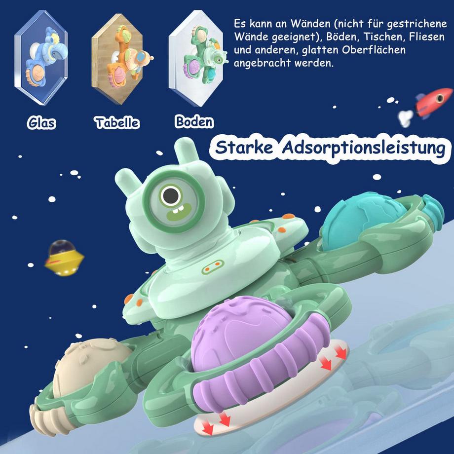 Activity-board  Saugnapf-Spielzeug Baby-Sinnesspielzeug für Baby Saugnapf-Drehspielzeug 