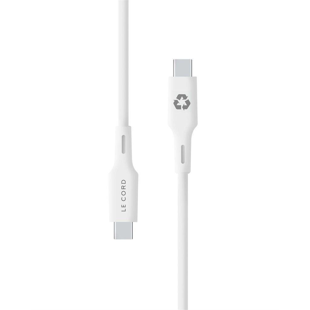 Le Cord  Minimal Series 1.2 (USB-C to USB-C) - Foggy Snow 