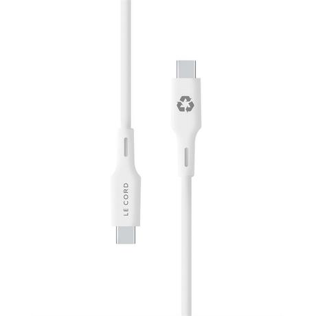 Le Cord  Minimal Series 1.2 (USB-C to USB-C) - Foggy Snow 