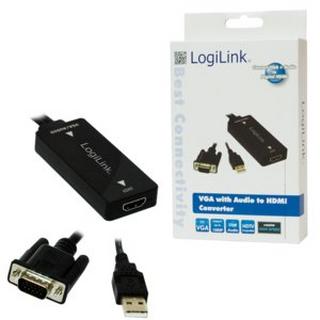 LogiLink  LogiLink CV0060 Videokabel-Adapter Schwarz 