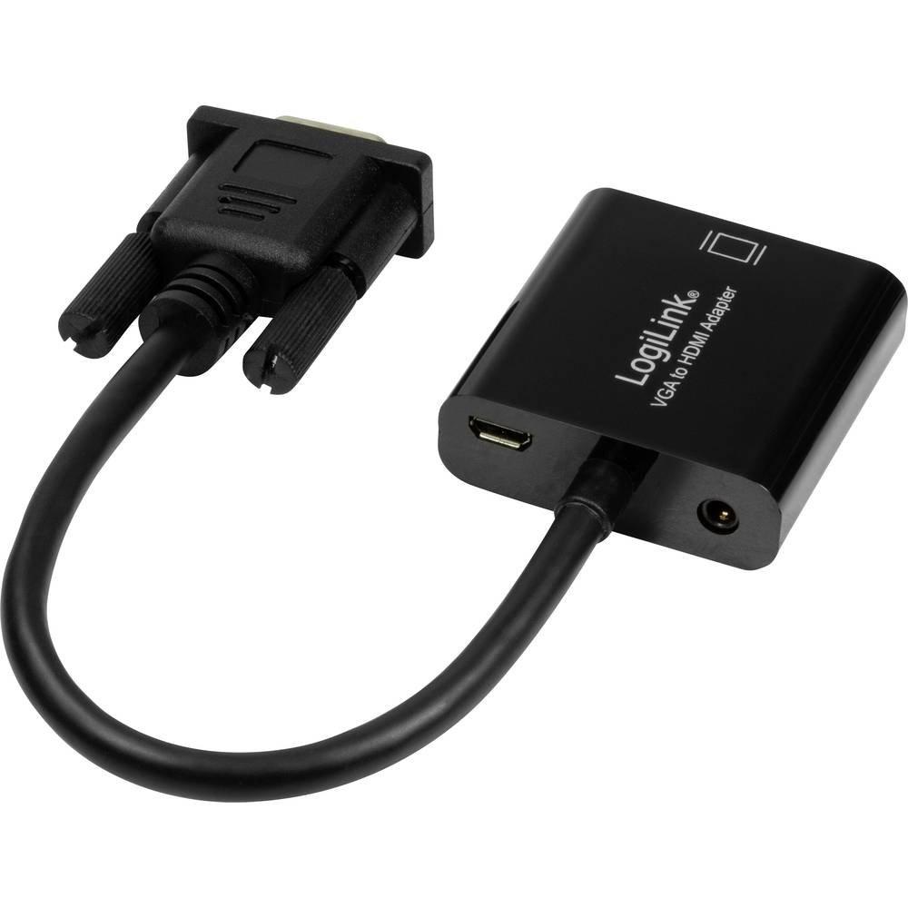 LogiLink  LogiLink CV0060 Videokabel-Adapter Schwarz 