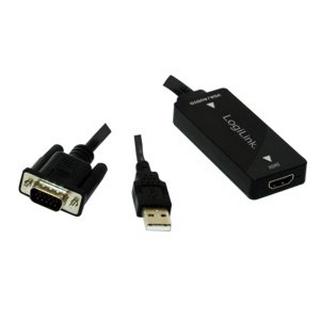 LogiLink  LogiLink CV0060 Videokabel-Adapter Schwarz 