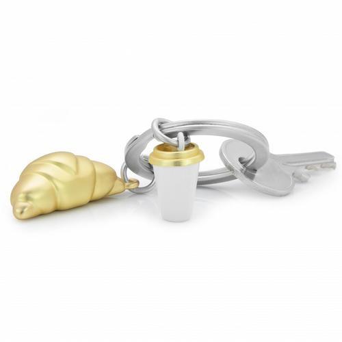 MTM Gifts Porte-clés Croissant & Café  
