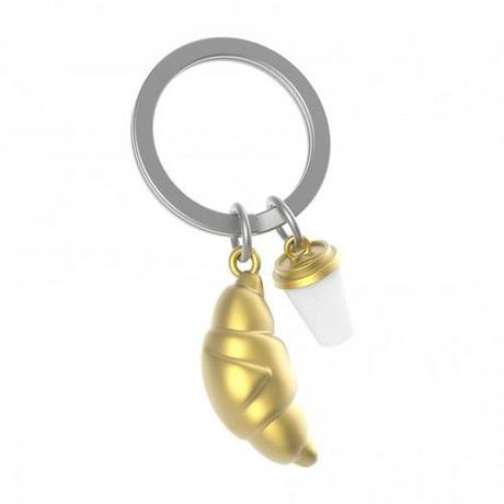 MTM Gifts Porte-clés Croissant & Café  