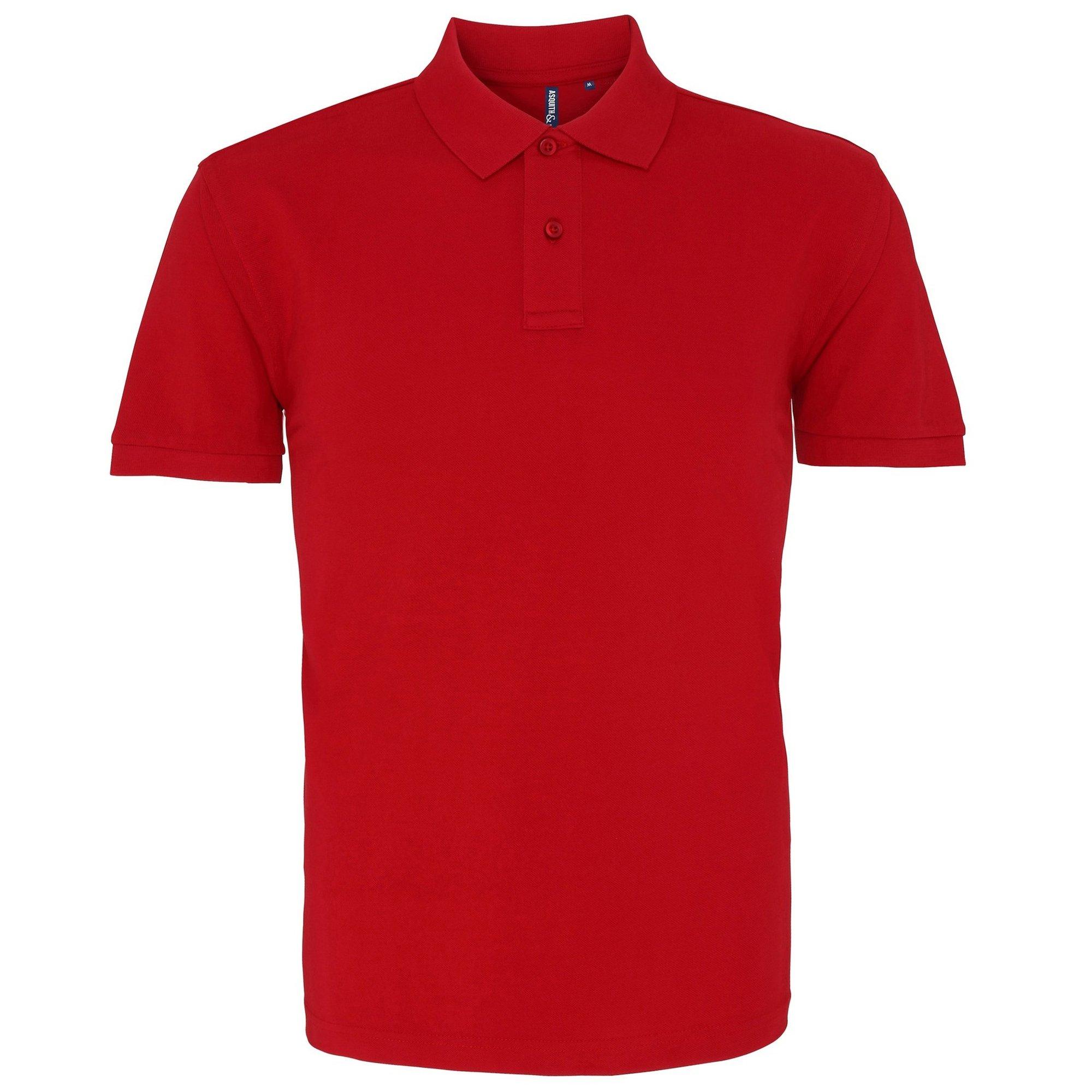 Image of Poloshirt, Kurzarm Herren Rot Bunt M