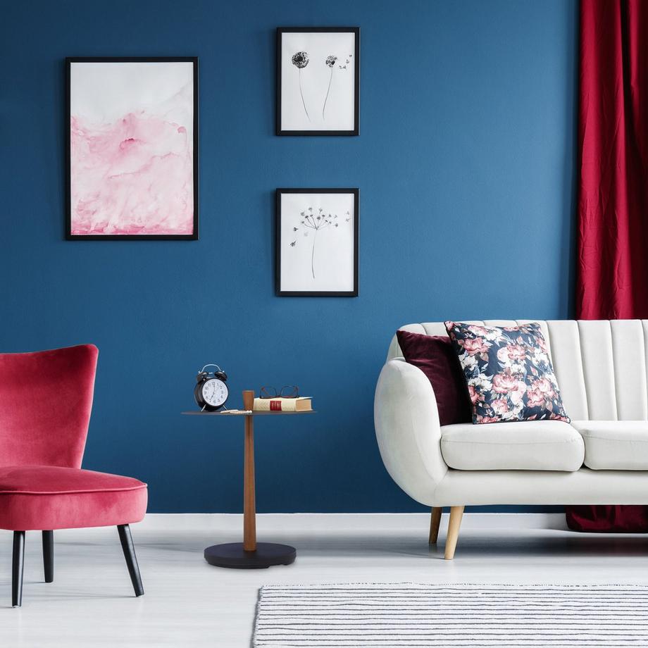 Northix Table basse ronde au design industriel  