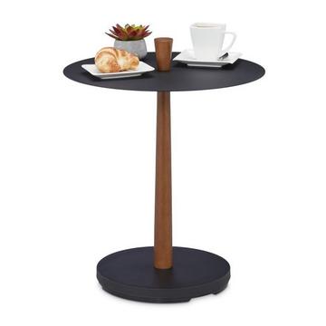Table basse ronde au design industriel
