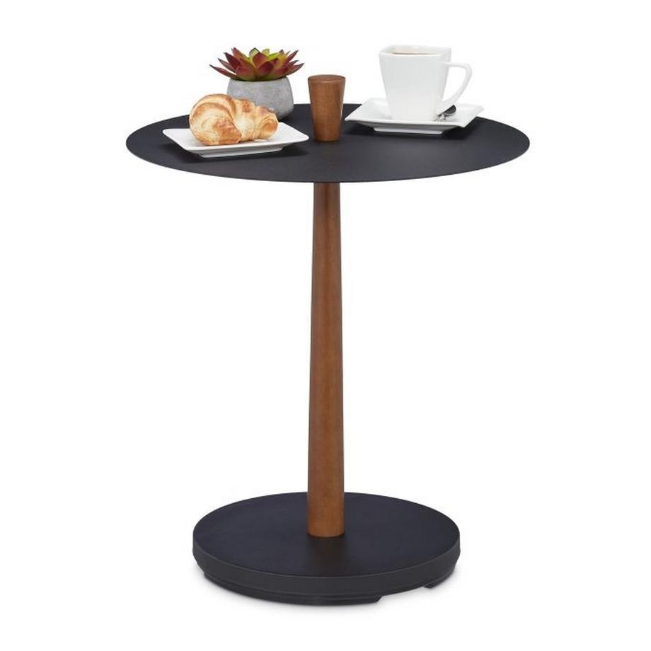 Northix Table basse ronde au design industriel  