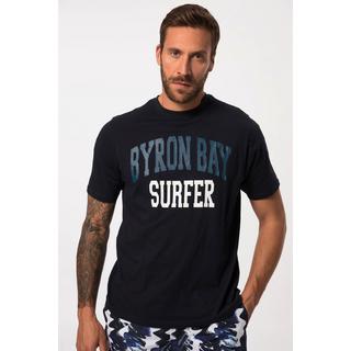 JP1880  T-shirt à imprimé Surfer. Manches courtes et col rond bleu marine 