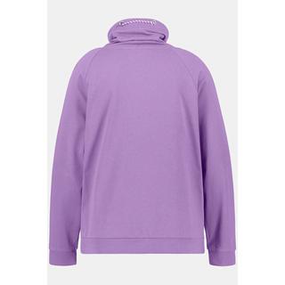 Ulla Popken  Sweat-shirt Bellieva, coutures élastiques sur le côté, manches longues 