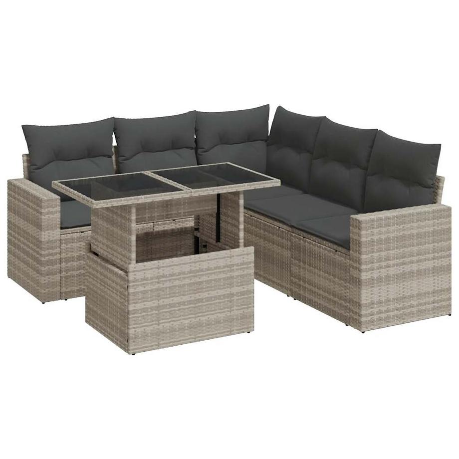 Gartensofa set poly-rattan