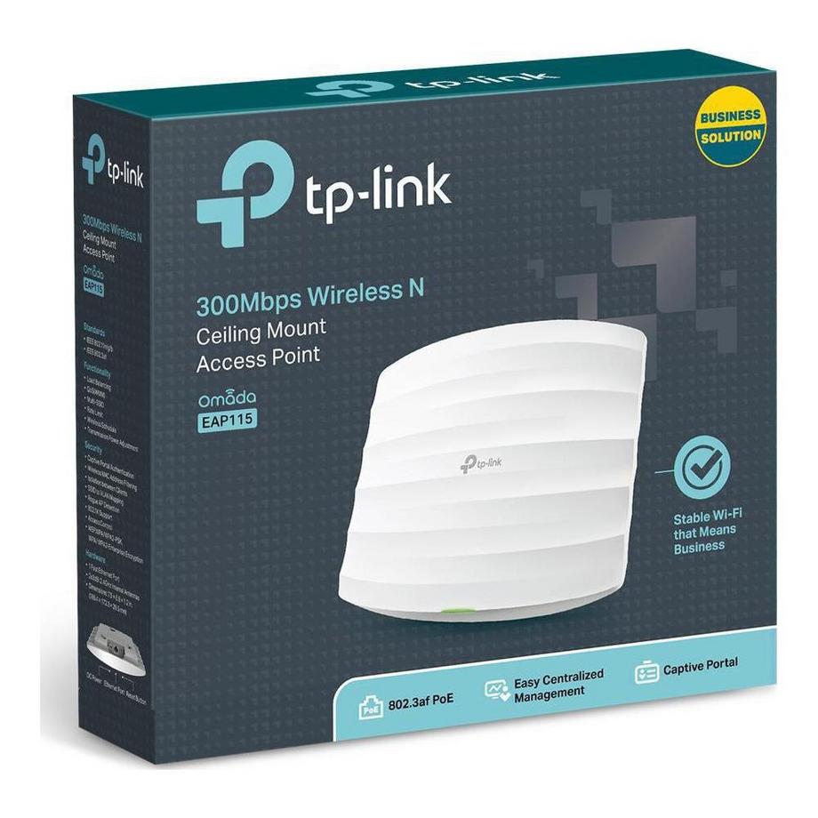 tp link  Omada EAP115 300 Mbit/s Bianco Supporto Power over Ethernet (PoE) 