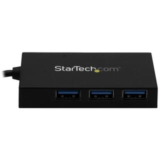 STARTECH.COM  4 Port USB 3.0 Hub - USB Typ-A Hub mit 1x USB-C und 3x USB-A (SuperSpeed 5 Gbit/s) - USB-Bus oder Self-Powered - tragbarer USB 3.2 Gen 1 BC 1.2-Ladehub mit Netzteil 