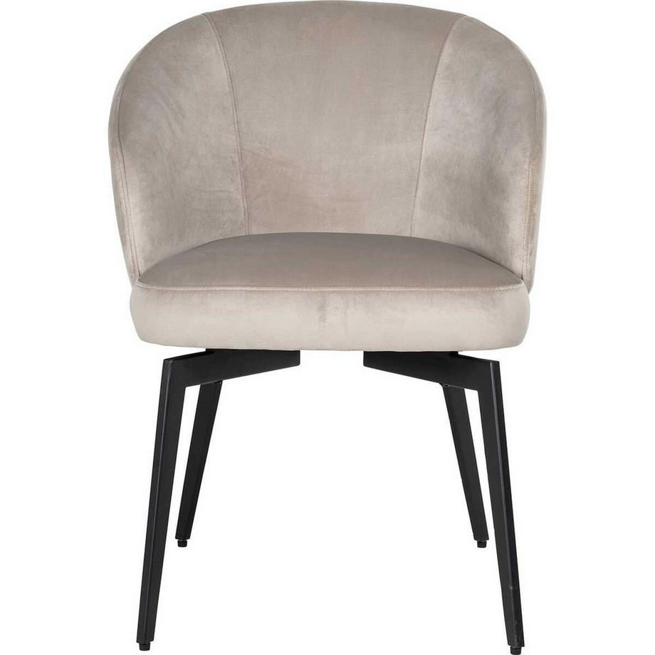 mutoni Sedia da pranzo Amphara in velluto  