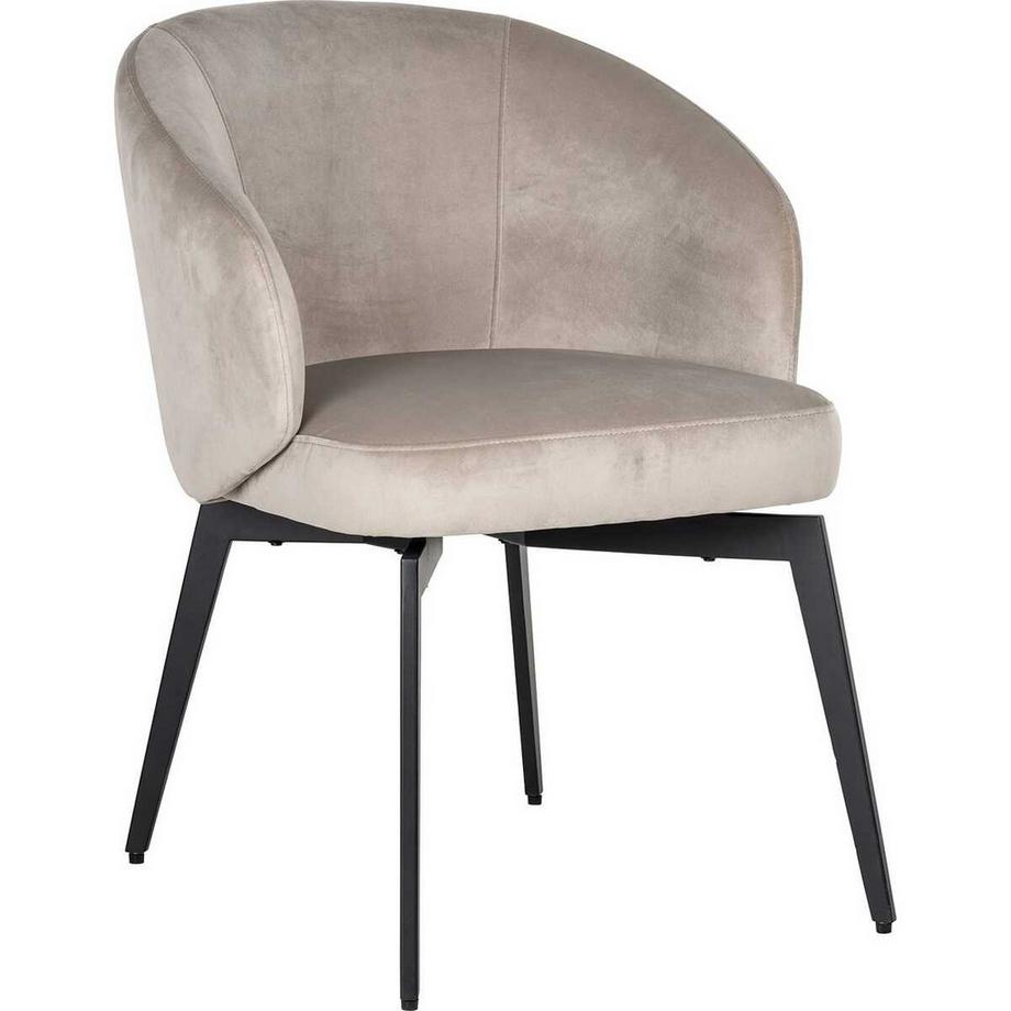 Sedia da pranzo Amphara in velluto