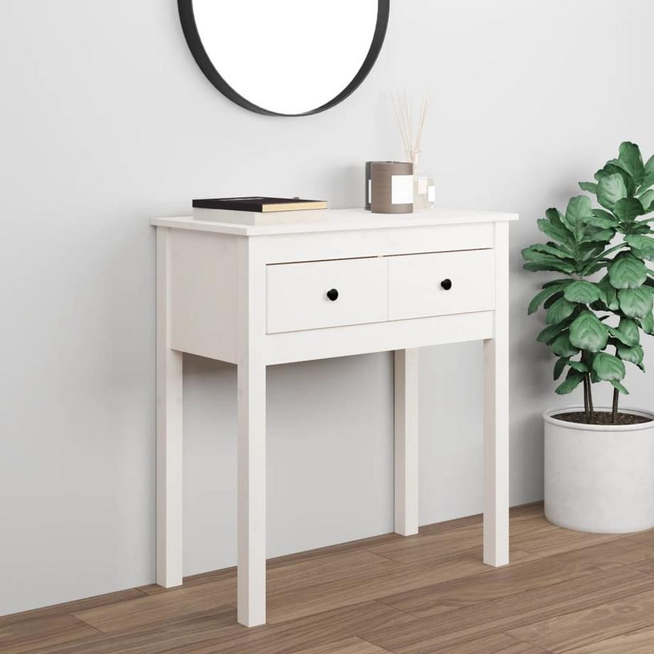 VidaXL Table console bois de pin  