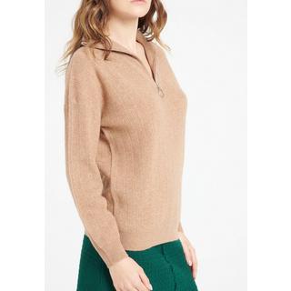 Studio Cashmere8  LILLY 28 Maglione con collo a imbuto con zip - 100% cashmere 