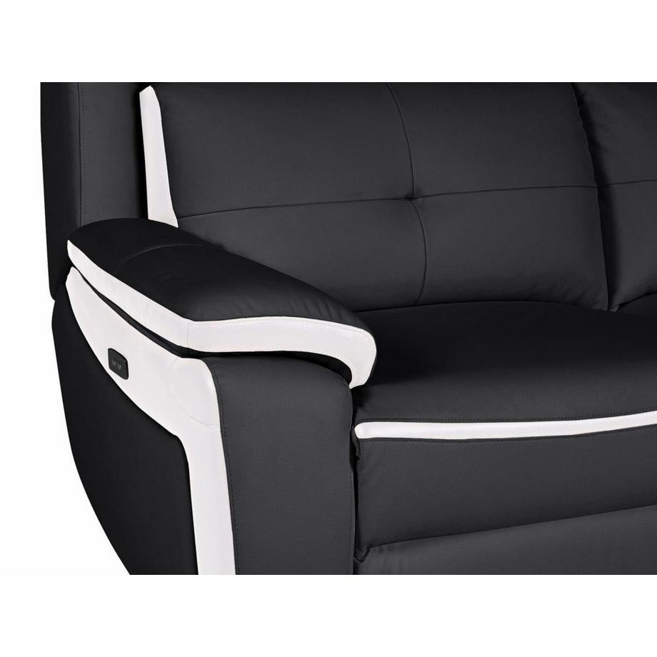 Vente-unique Relaxsofagarnitur Leder elektrisch 3+2 ANGELIQUE  