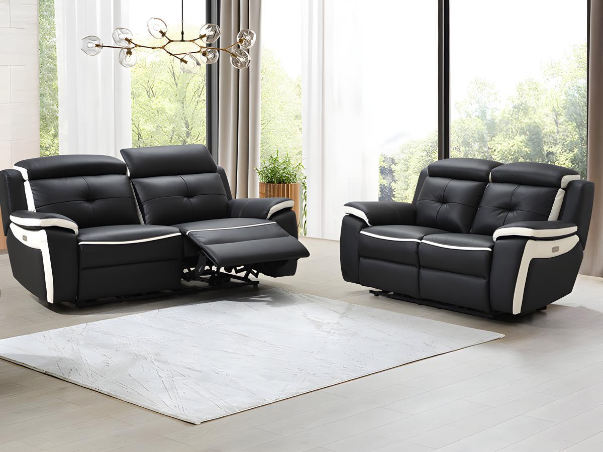 Image of Relaxsofagarnitur Leder elektrisch 3+2 ANGELIQUE Relaxsofagarnitur Leder elektrisch 3+2 ANGELIQUE