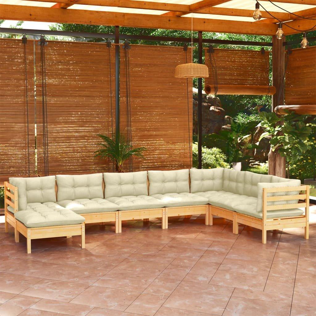 VidaXL Salon de jardin bois  