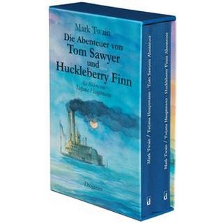 Die Abenteuer von Tom Sawyer und Huckleberry Finn Twain, Mark; Hauptmann, Tatjana; Hauptmann, Tatjana (Illustrationen); Krüger, Lore (Übersetzung) Copertina rigida 