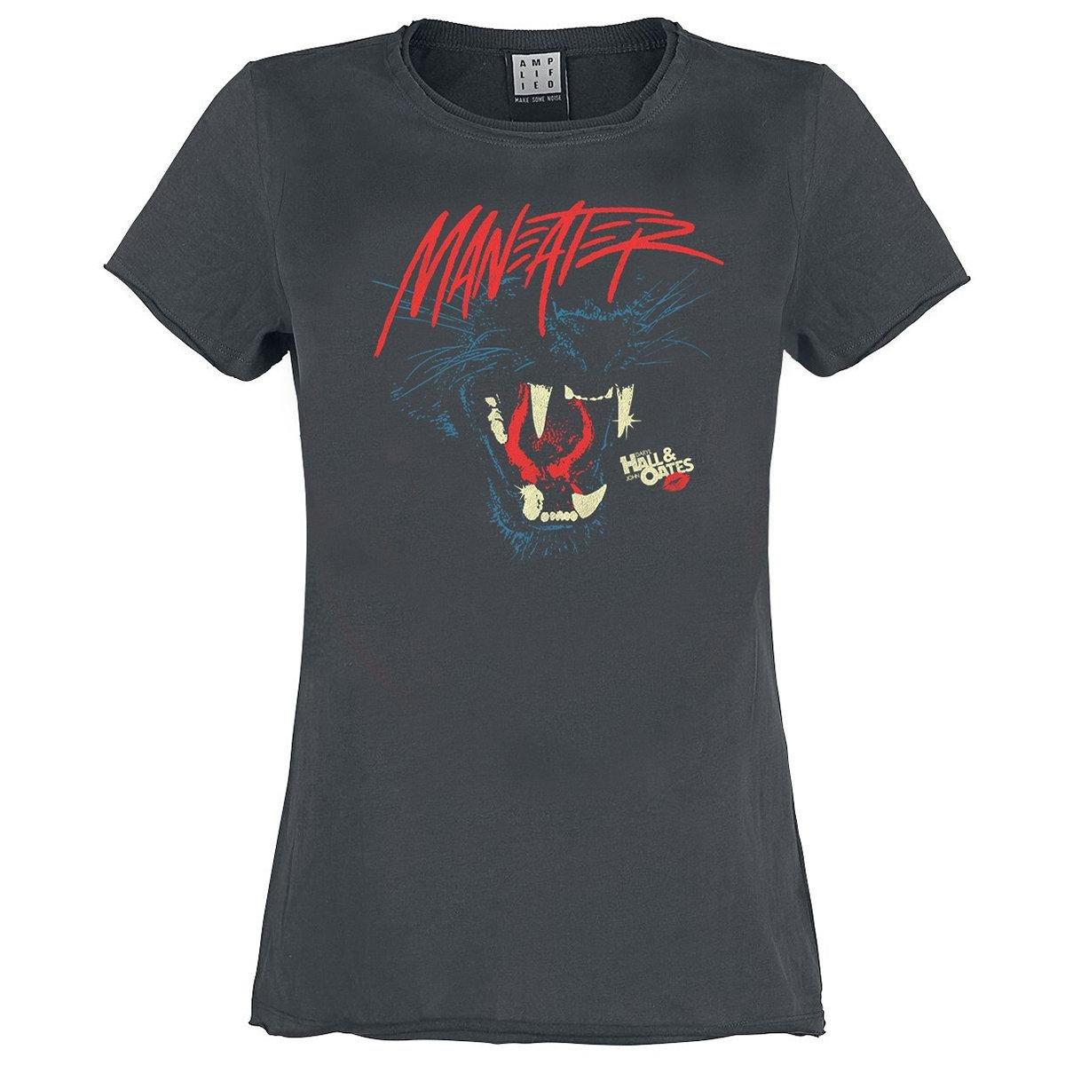 Image of Maneater Tshirt Damen Charcoal Black XL
