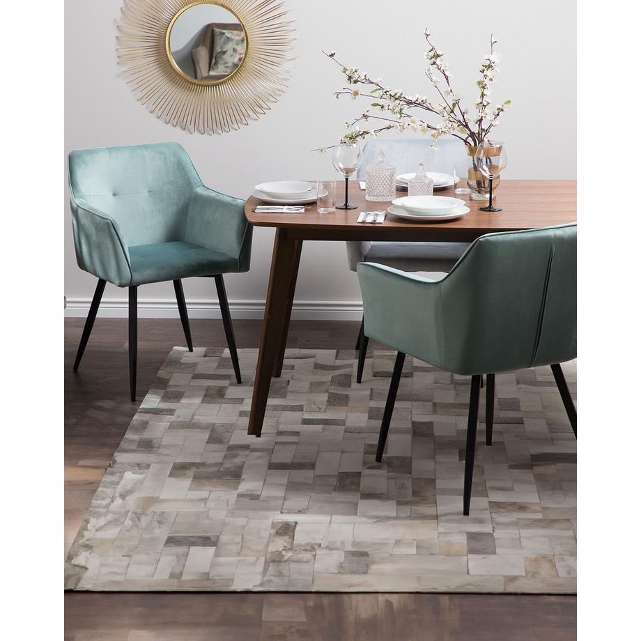 Beliani Set di 2 sedie da pranzo en Velluto Moderno JASMIN  