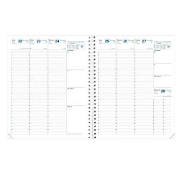 Quo Vadis - Einlagen Terminkalender - Spiralbindung - 2025 - Eurequart - Die Woche Planning - Französisch - Dez/Dez - 24x30 cm - Cla irefontaine-Papier Weiß - Hergestellt in Frankreich