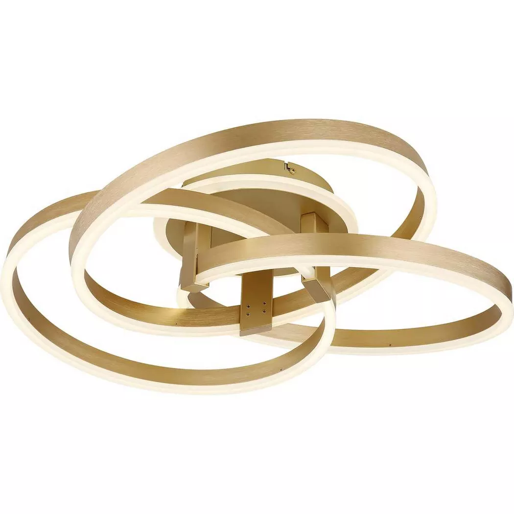 mutoni light – Deckenleuchte Herwig Metall gold matt LED 60, One Size