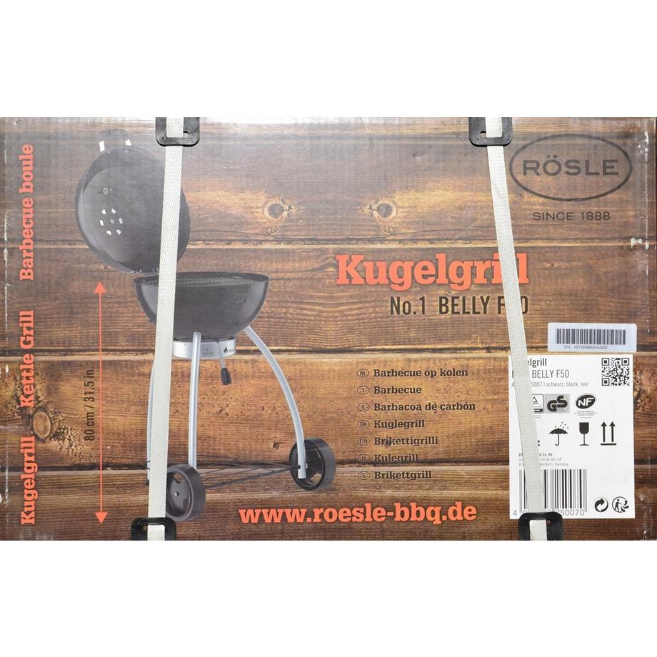 Rösle  Belly F50 Schwarz - Kettle Grill 