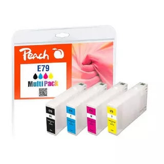 Peach  PI200-651 Druckerpatrone 4 Stück(e) Schwarz, Cyan, Magenta, Gelb 
