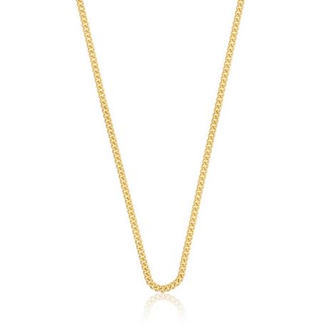 MUAU Schmuck  Collier rond gourmette or jaune 750, 2.1mm, 60cm 